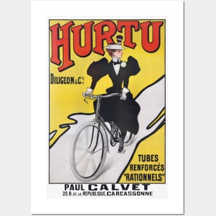 Hurtu Bicycles France Vintage Wall Art 1900 Posters and Art